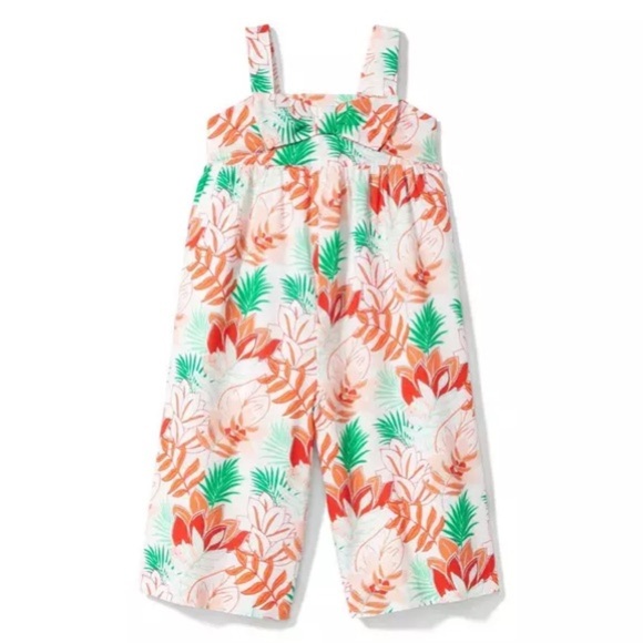 Janie and Jack Tropical Floral Kids Romper - Picture 1 of 3